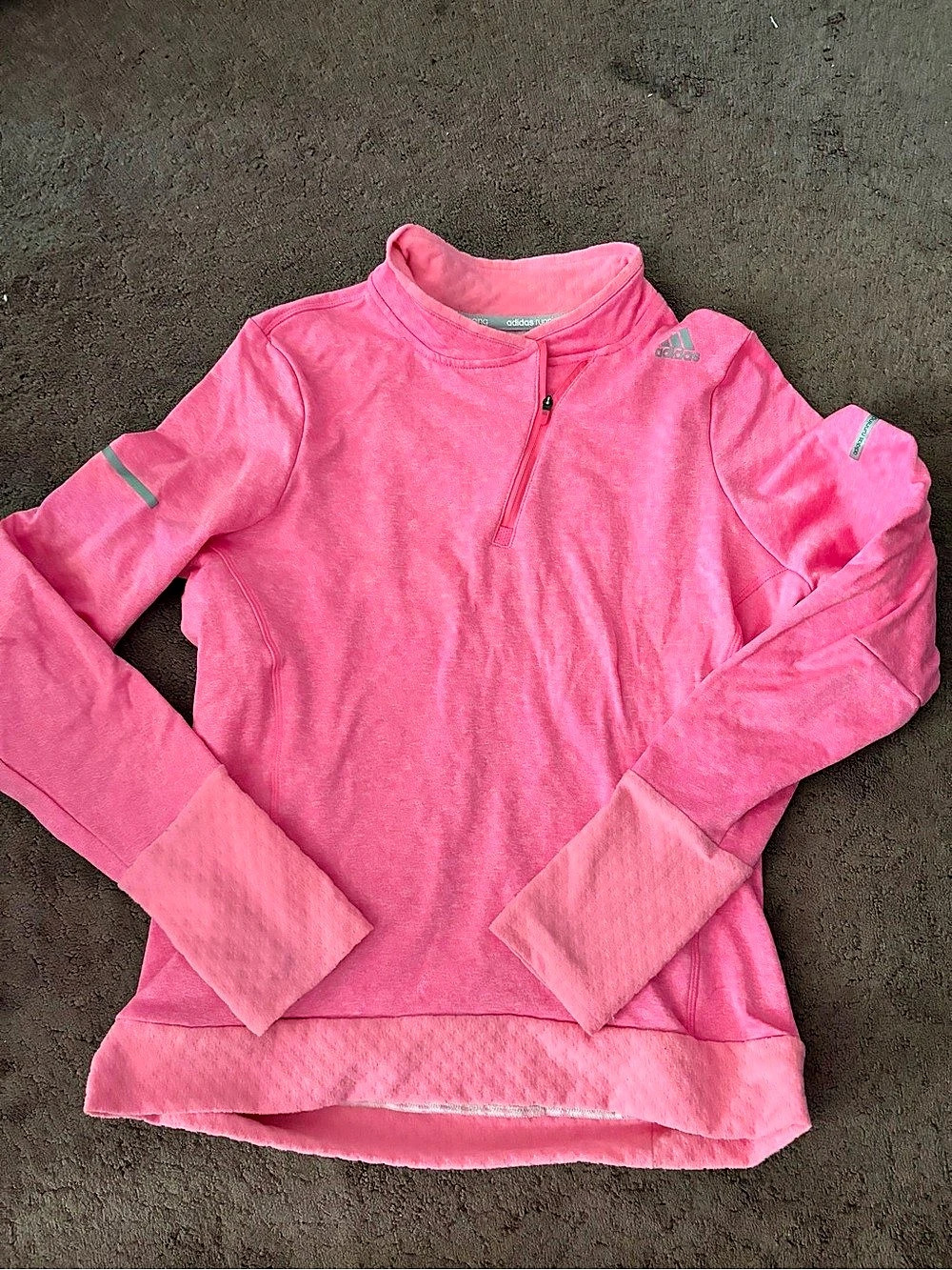 adidas Running half-zip pullover Pink Size Medium
